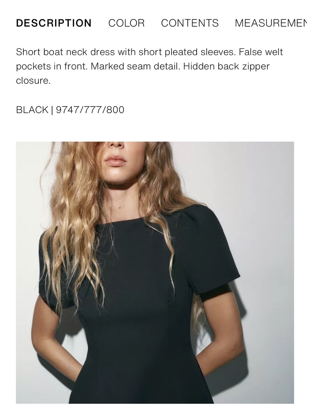 Zara Short Pleated Pocket Dress - Picture 2 of 13